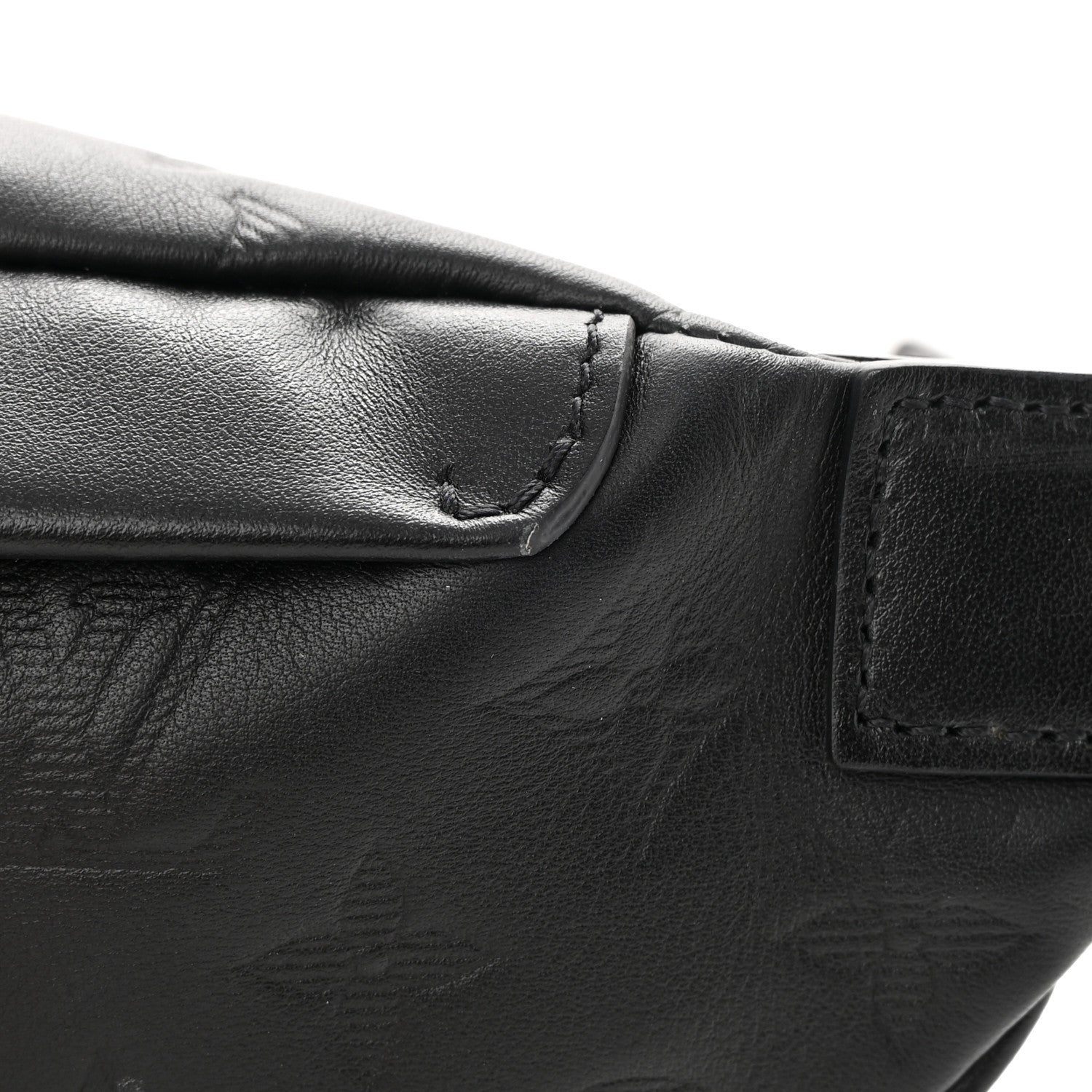 Louis Vuitton Calfskin Monogram Shadow Discovery Bumbag Black 10 of 12