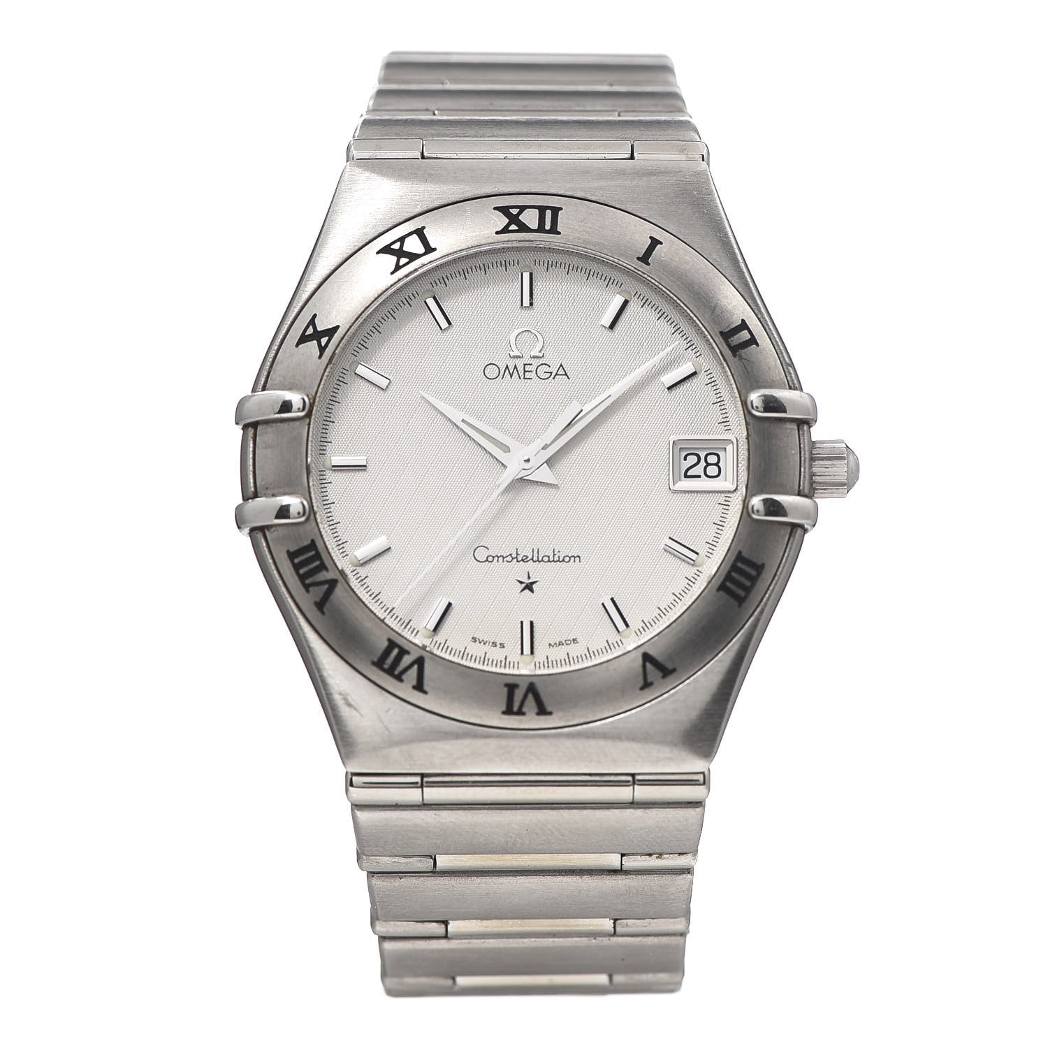 Omega Stainless Steel 33mm Constellation Quartz Watch White 1512.30 1 of 7