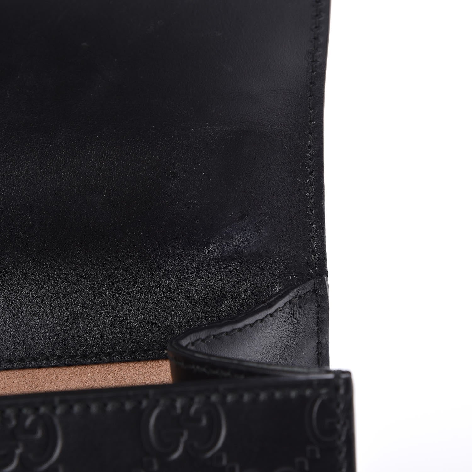 Gucci Guccissima Small Padlock Shoulder Bag Black 9 of 9