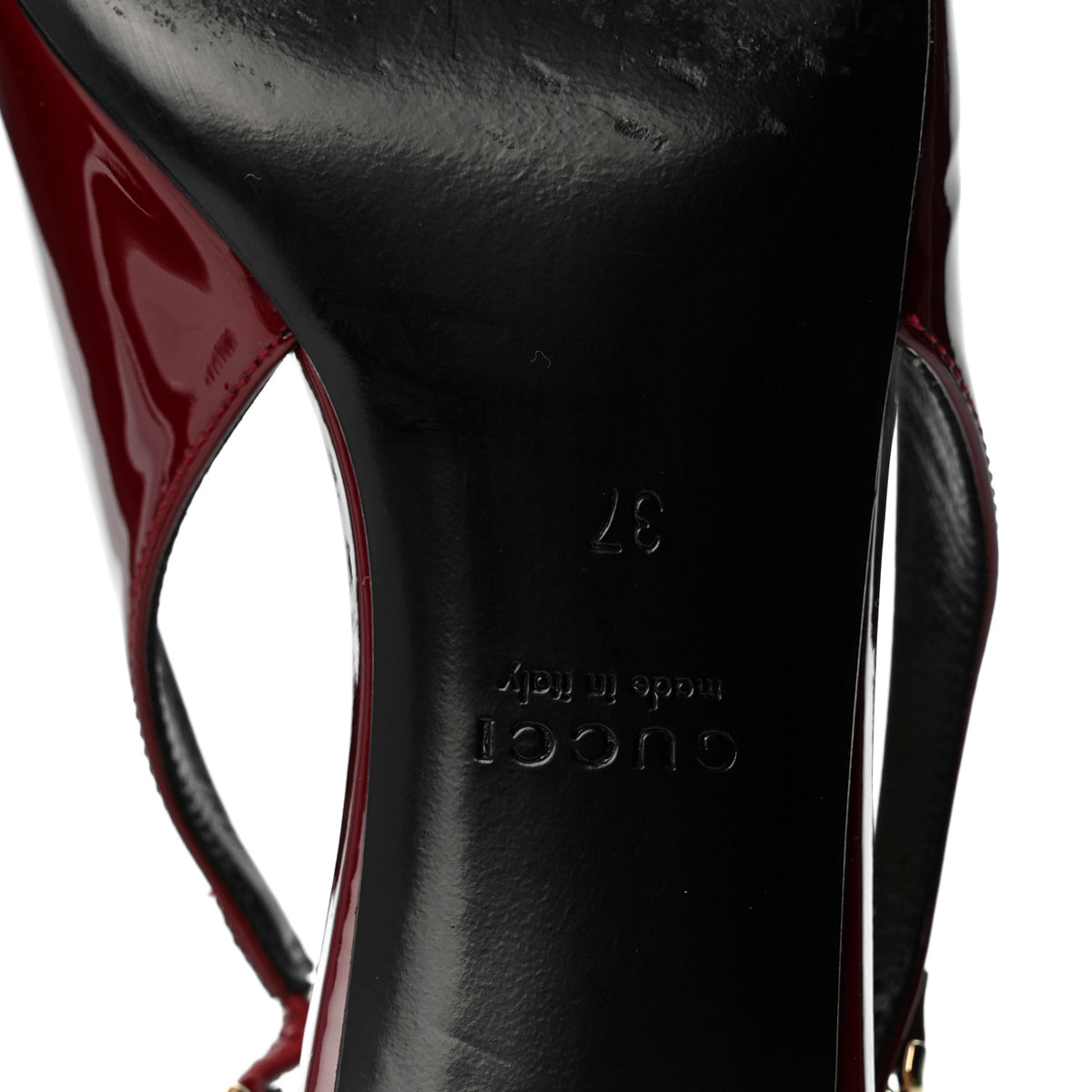 Vernice Crystal Nappa Charlotte Signoria 45mm Slingback Pumps 37 Rosso Ancora