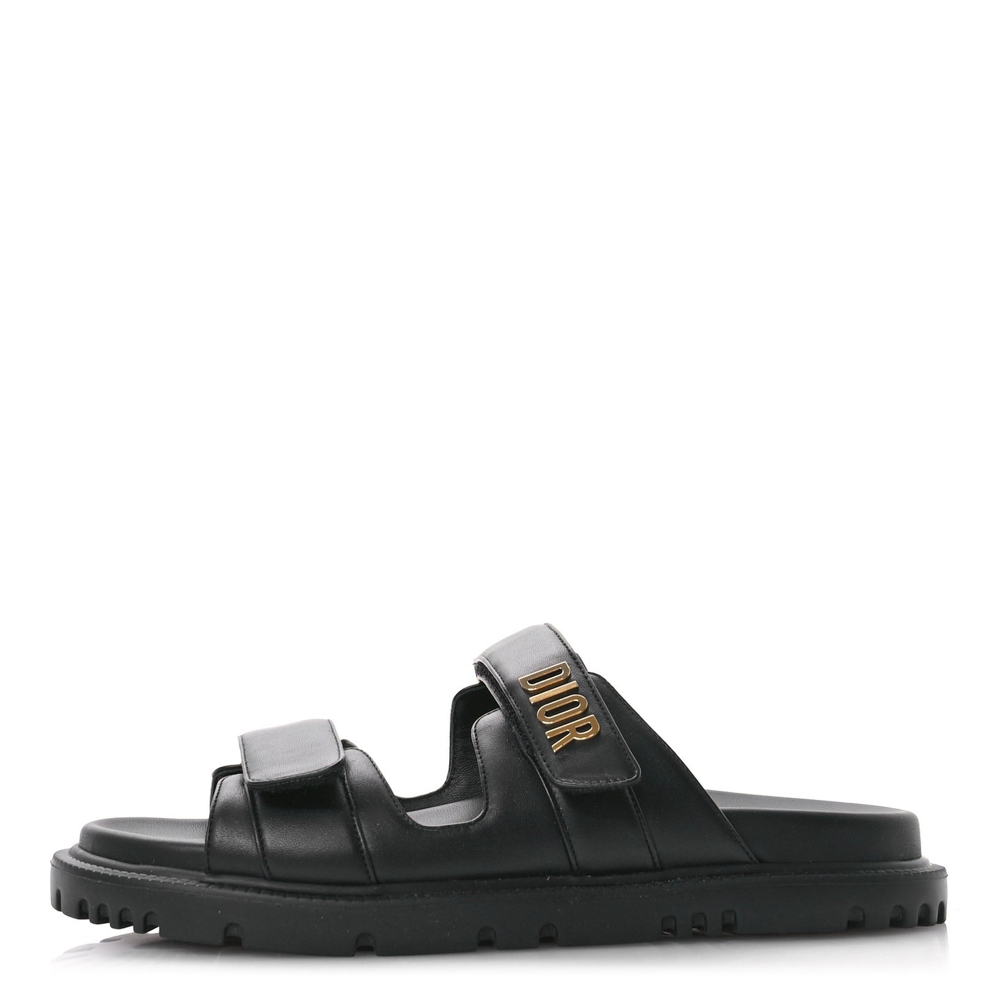 Lambskin Dioract 10mm Sandals 40 Black