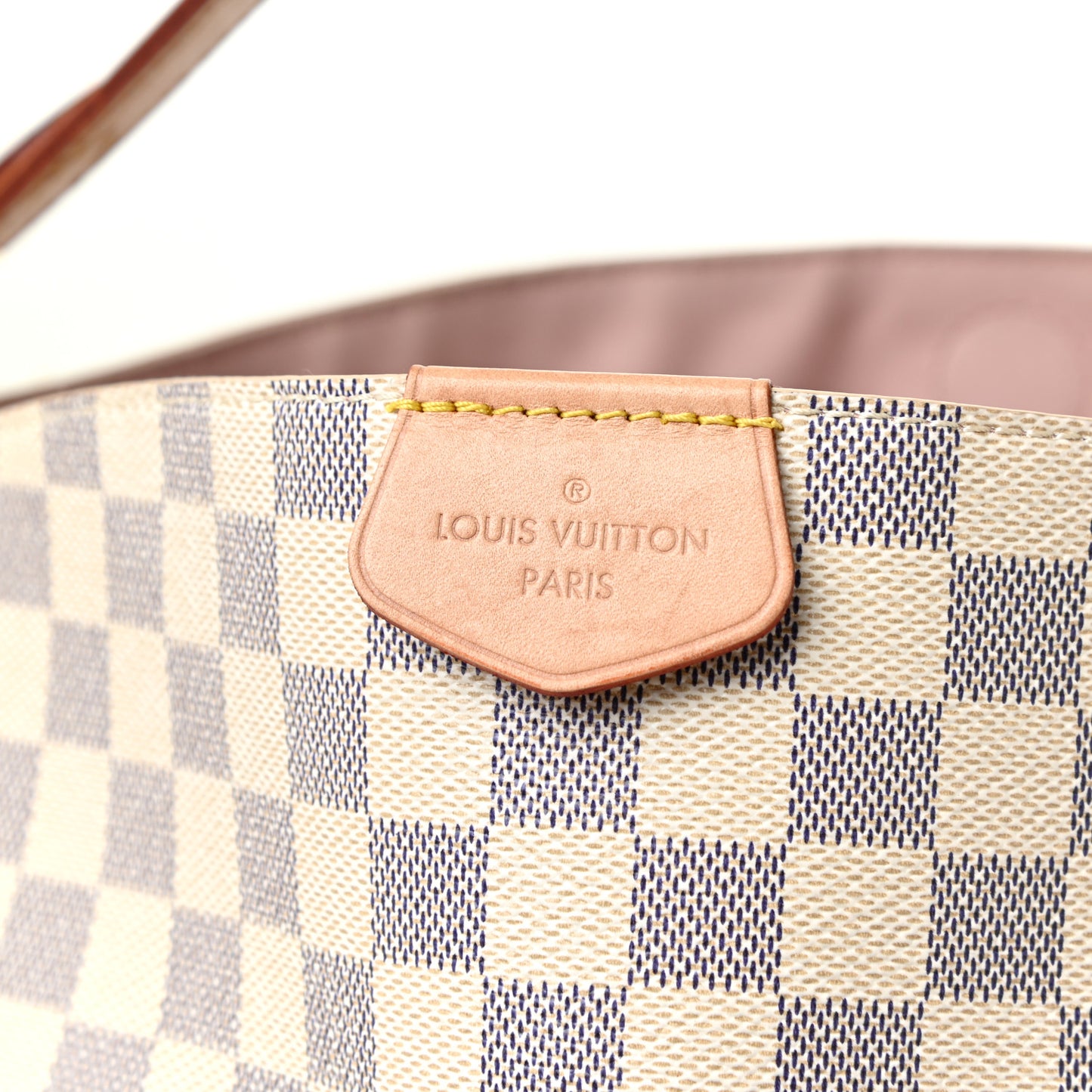 Damier Azur Graceful MM Rose Ballerine