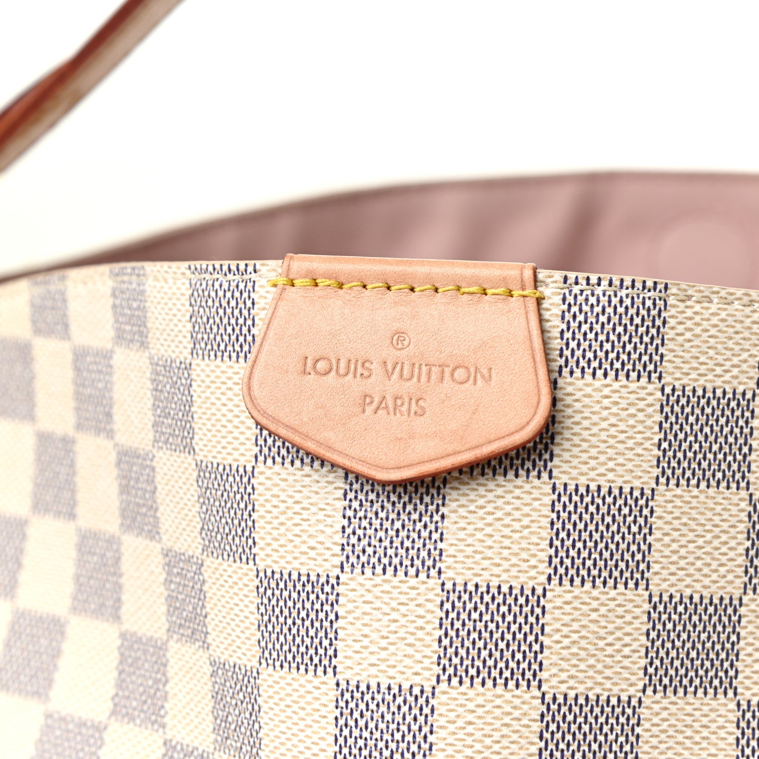 Louis Vuitton Damier Azur Graceful MM Rose Ballerine 10 of 20