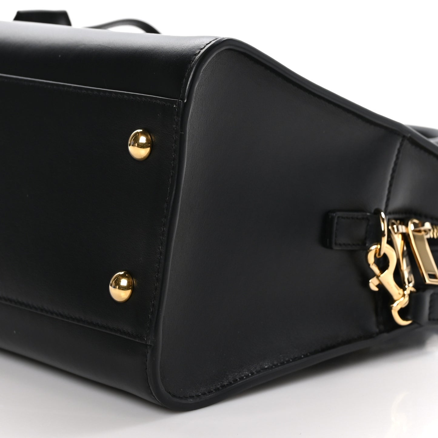 Calfskin Monogram Baby Cabas Black