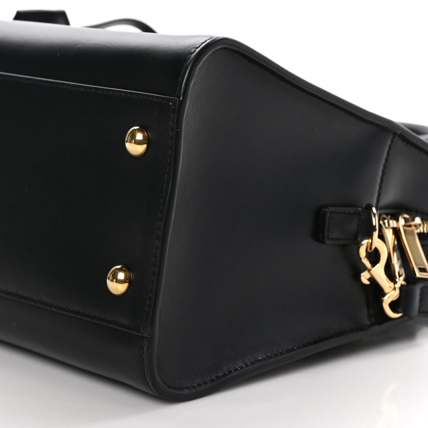 Saint Laurent Calfskin Monogram Baby Cabas Black 8 of 8