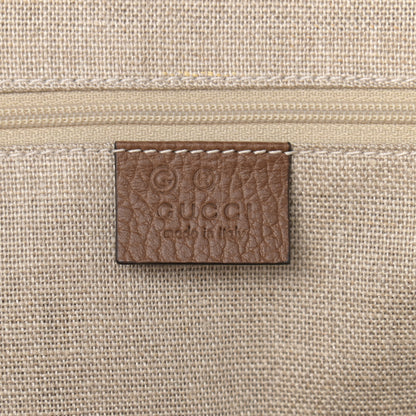 Gucci Monogram Medium Bree Zippered Tote Beige Tabacco 6 of 10
