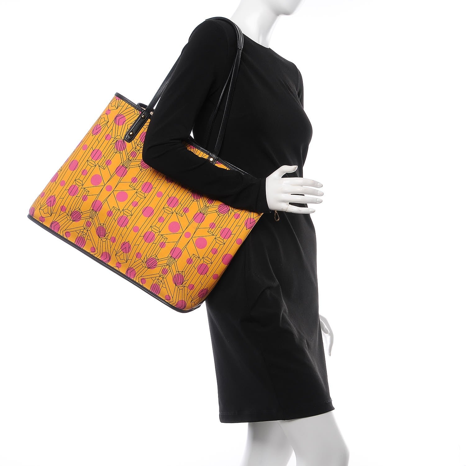 MCM Visetos Large Reversible Shopper Tote Beige 2 of 16