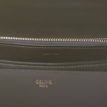Celine Box Calfskin Classic Box Medium Flap Bag Army Green 6 of 10