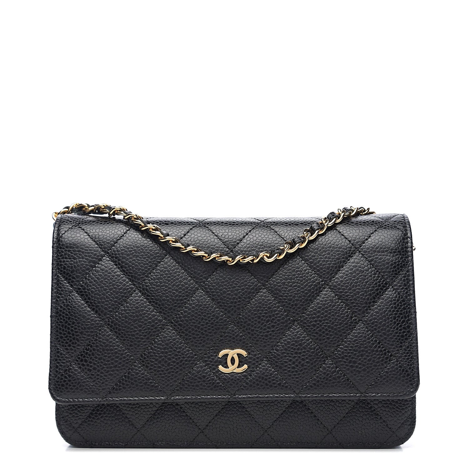 Chanel Caviar Quilted Wallet On Chain WOC Black 1 of 10