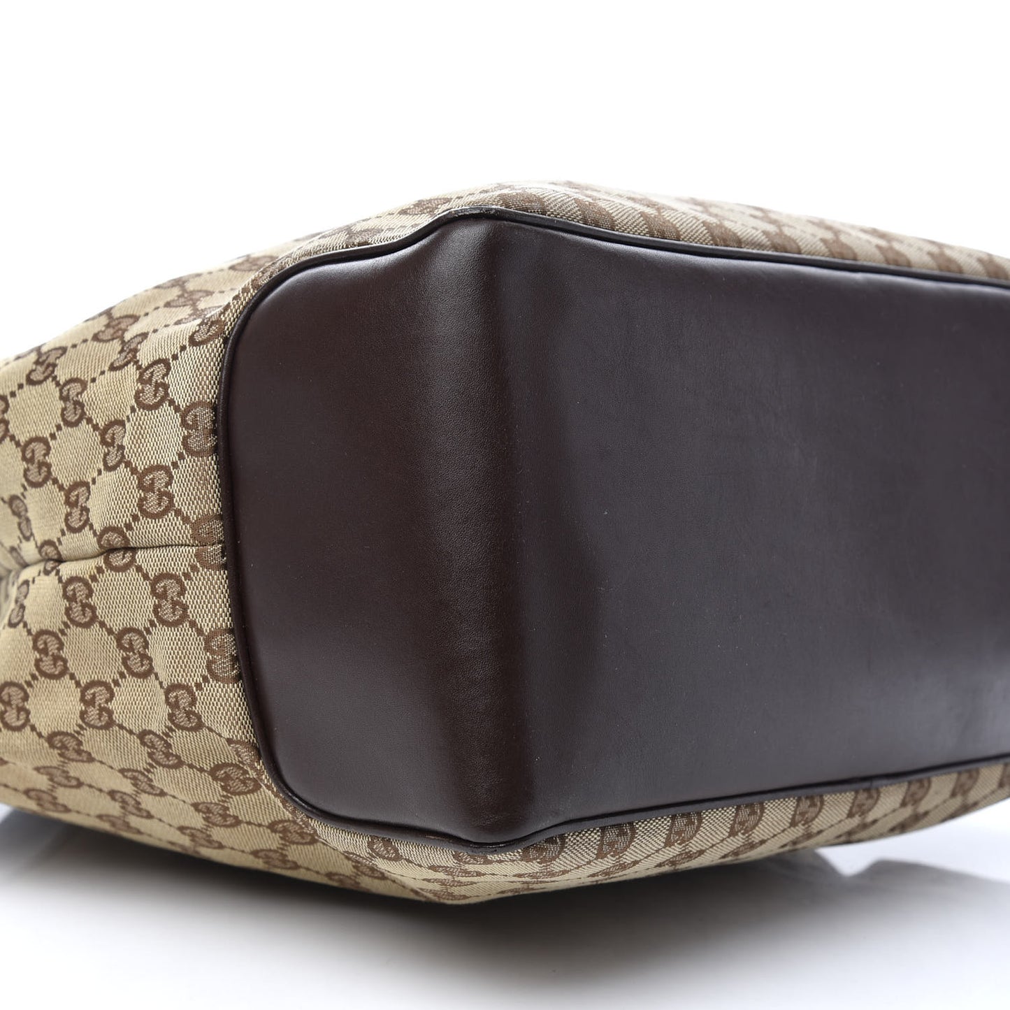 Monogram Braided Tote Dark Brown