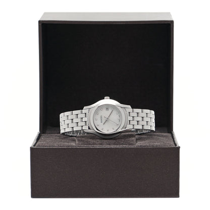 Gucci Stainless Steel Diamond Mother of Pearl 27mm 5500L Quartz Watch 5 of 5