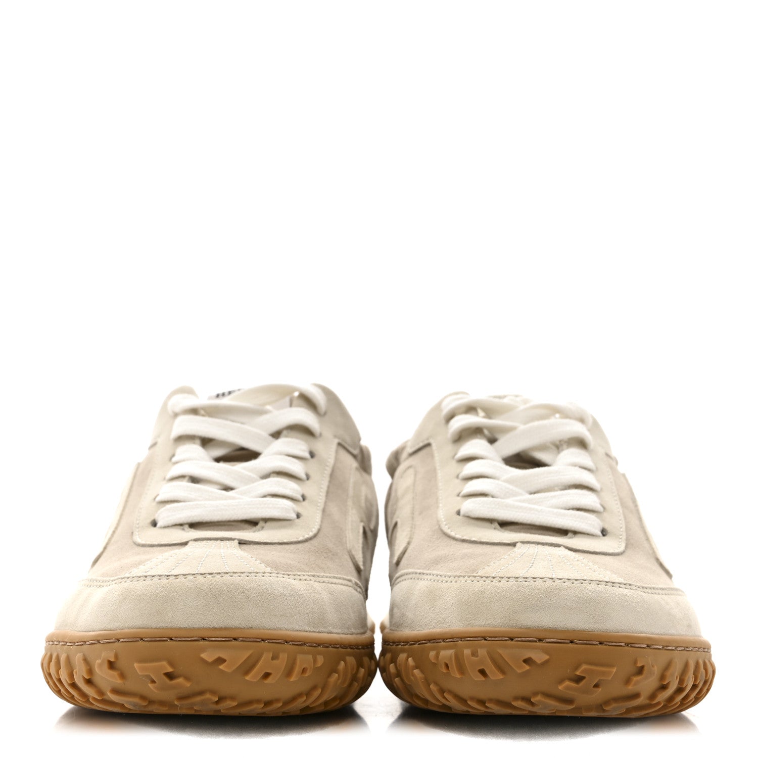 Hermes Suede Goatskin Jet Sneakers 37 Beige Esquisse Glaise 3 of 11