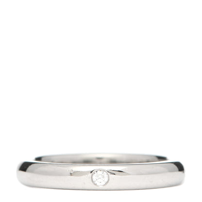 Tiffany Platinum Diamond Elsa Peretti Band Ring 47 4 1 of 6