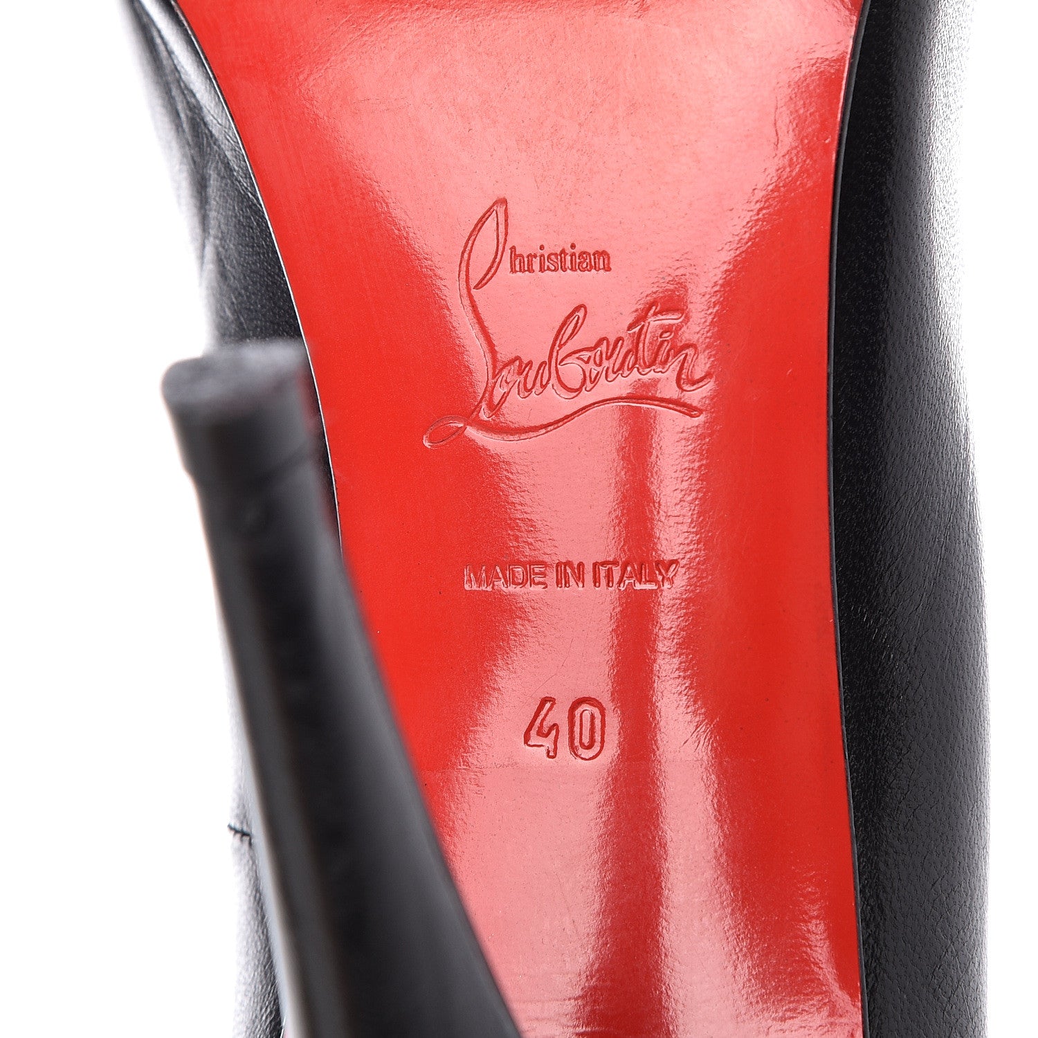 Christian Louboutin Shiny Nappa Simple 100 Pumps 40 Black 9 of 17