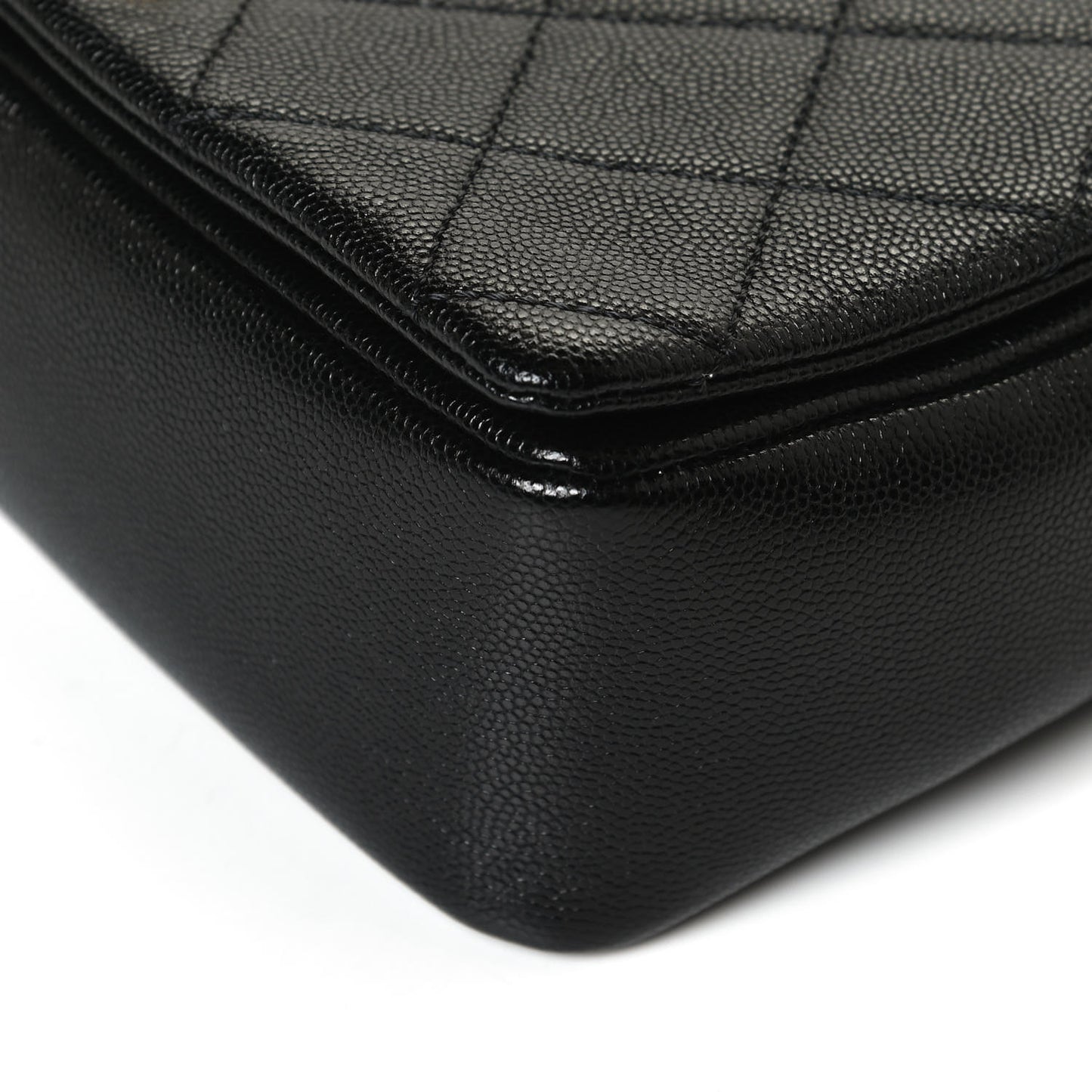 Caviar Quilted Small Fashion Therapy Flap Bag Black
