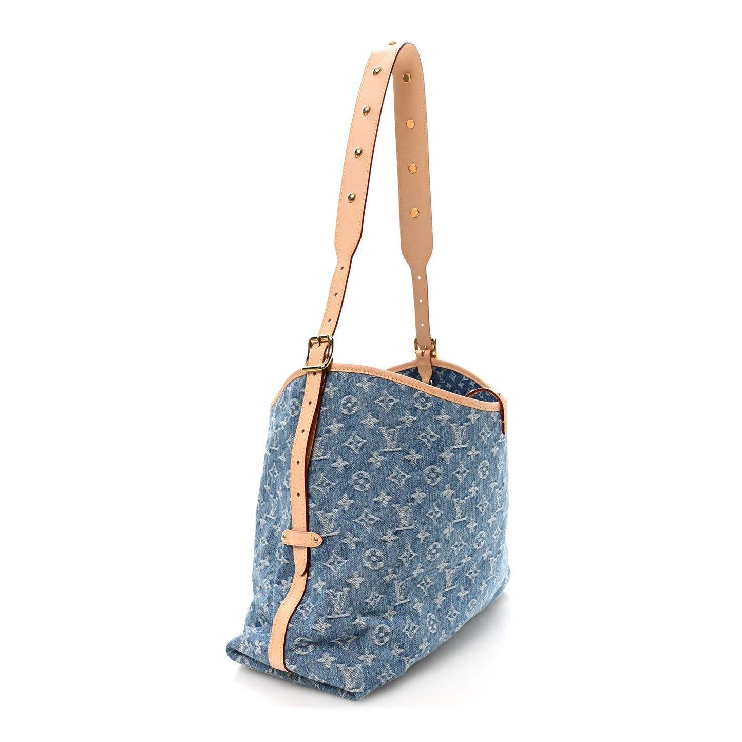 Monogram Denim CarryAll MM Blue