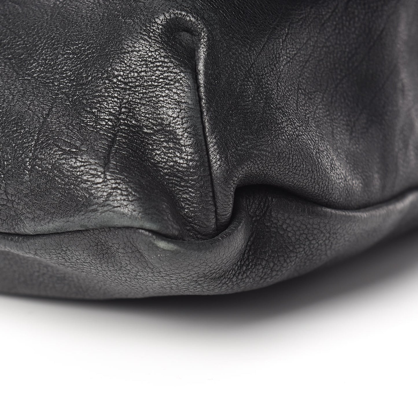 Calfskin Diamond Stitch Large Messenger Black
