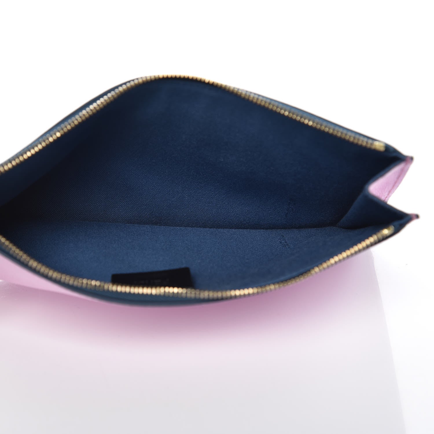 Fendi Vitello Elite Crystal Eye Monster Zip Pouch Cobalt Multicolor 5 of 8