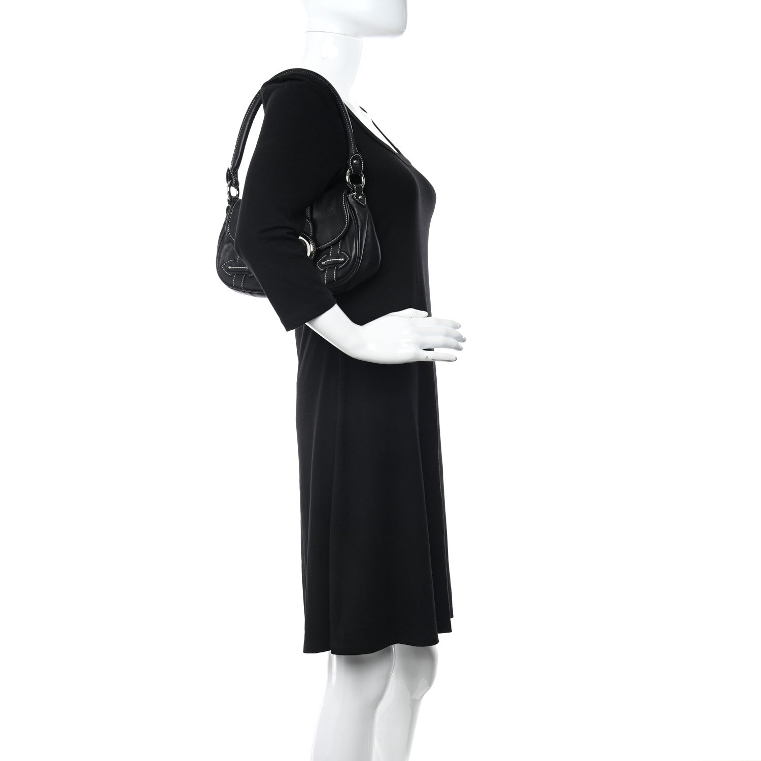 Christian Dior Calfskin Saint Germain Shoulder Bag Black 2 of 10