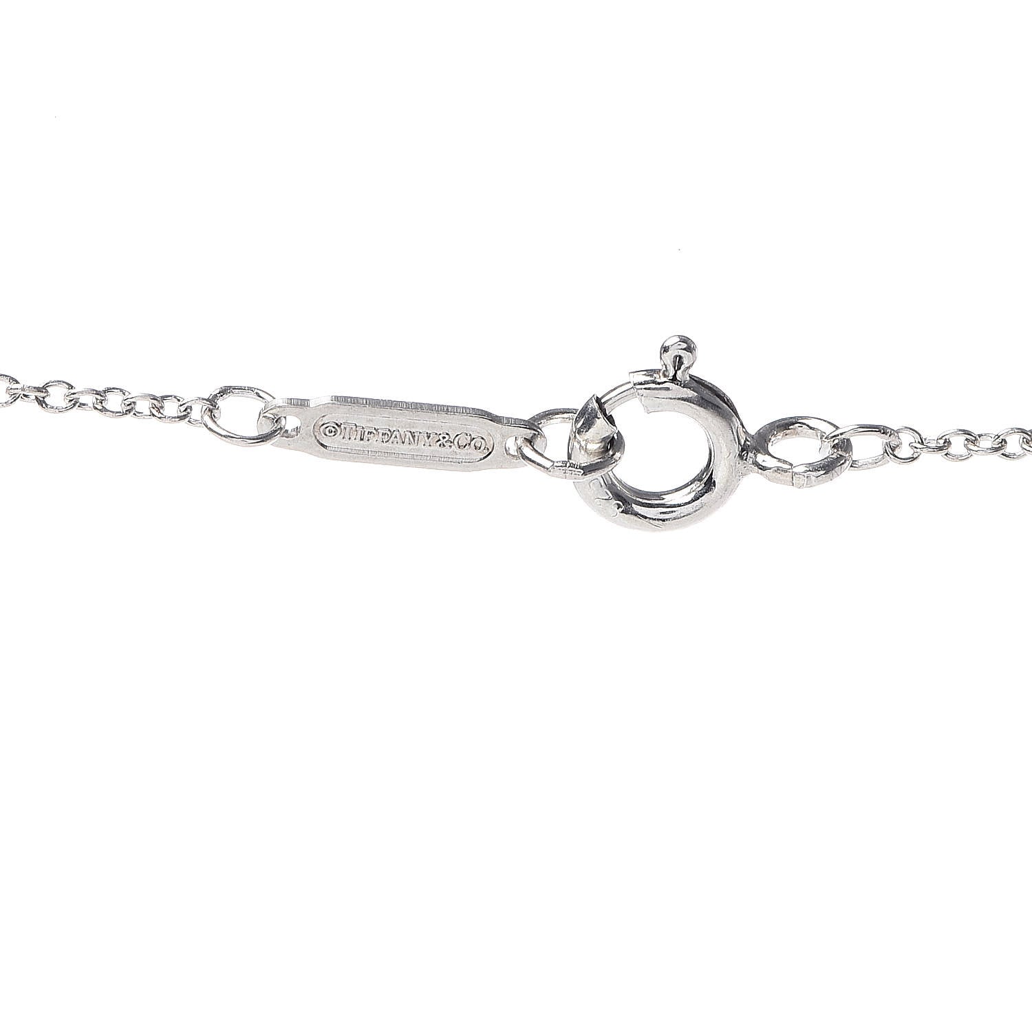 Tiffany Sterling Silver Rubedo 1837 Circles Pendant Necklace 4 of 4
