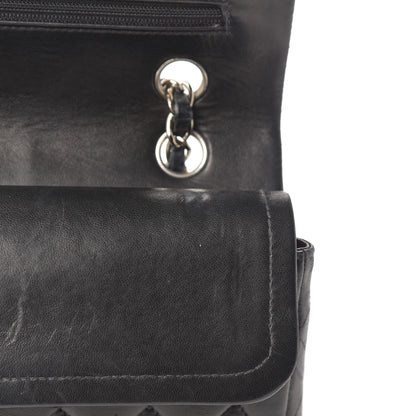 Chanel Lambskin Quilted Medium Double Flap Black 9 of 12