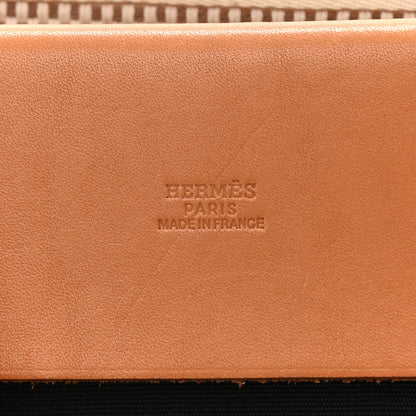 Hermes Toile Vache Hunter Herbag Cabas PM Black Natural 7 of 19