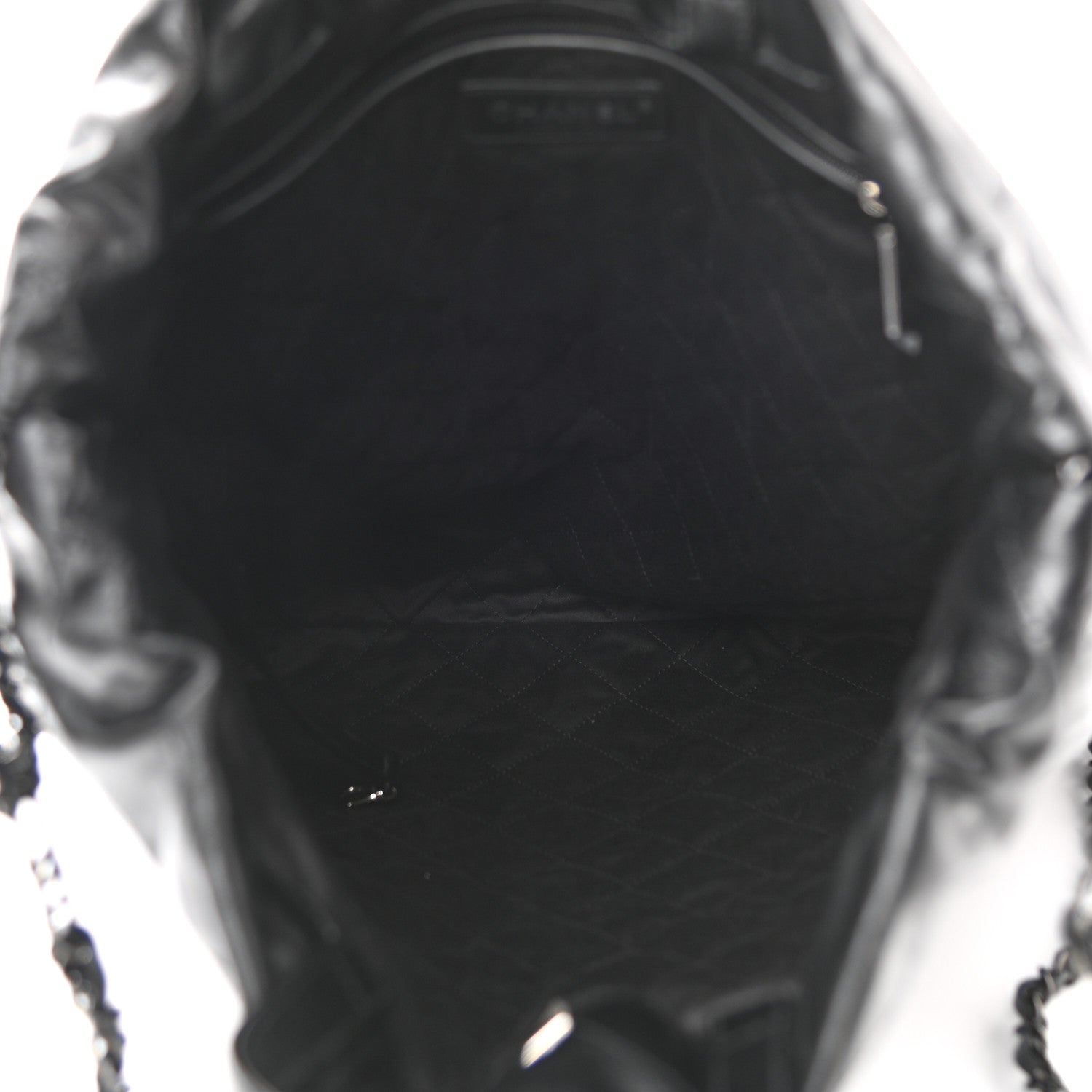 Chanel Shiny Calfskin Quilted Chanel 22 Backpack So Black 5 of 10