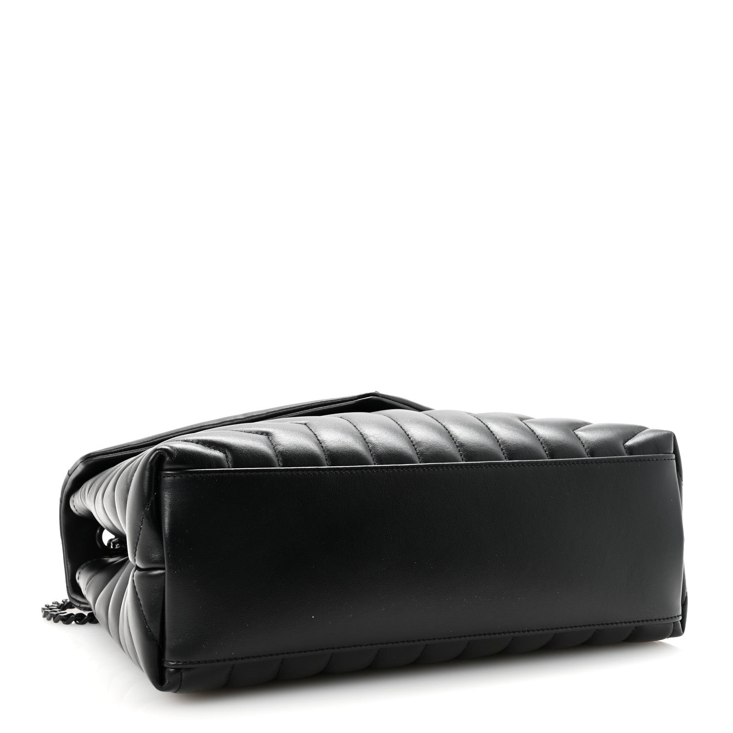 Saint Laurent Calfskin Y Quilted Monogram Monochrome Medium Loulou Chain Satchel Black 4 of 10