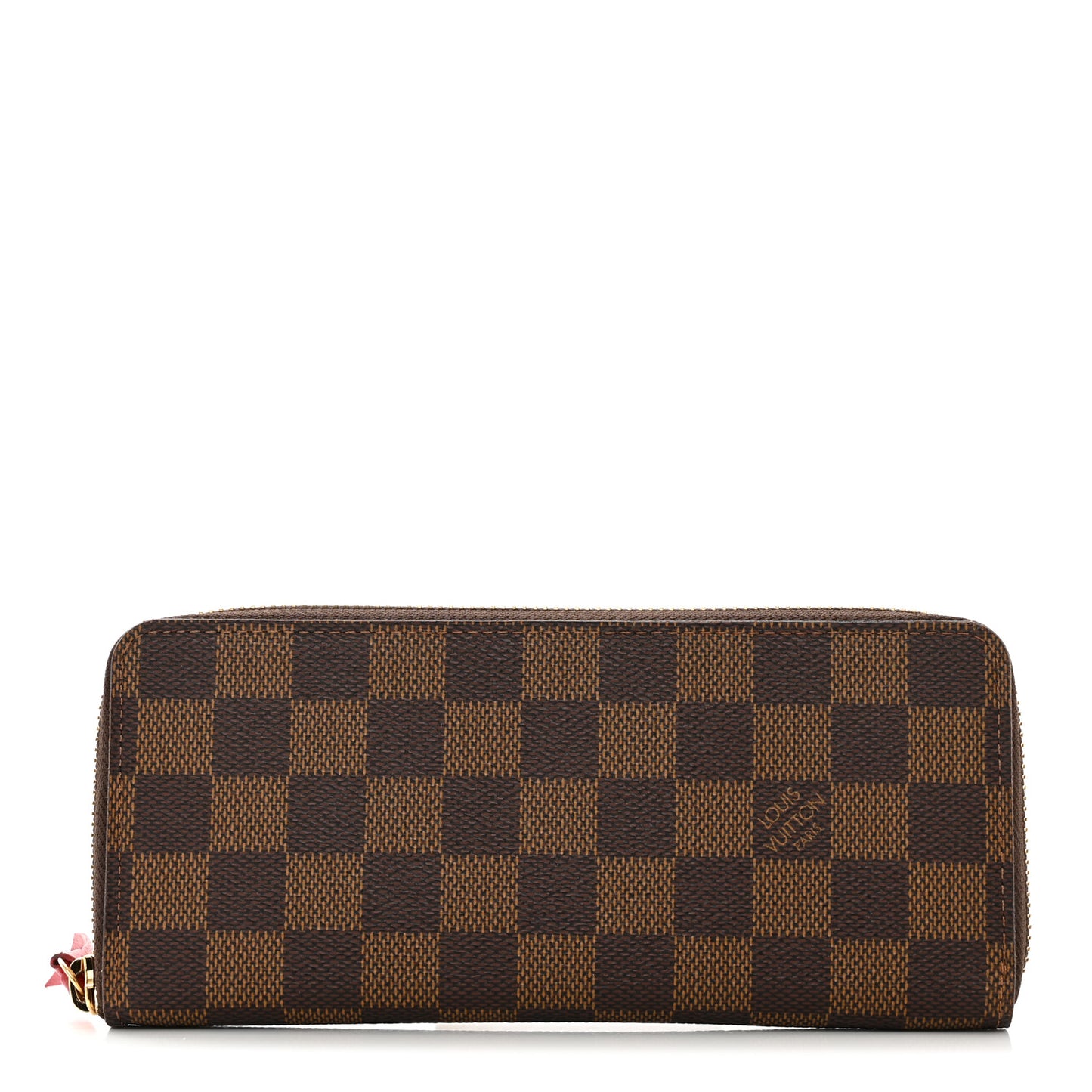 Damier Ebene Clemence Wallet Cherry