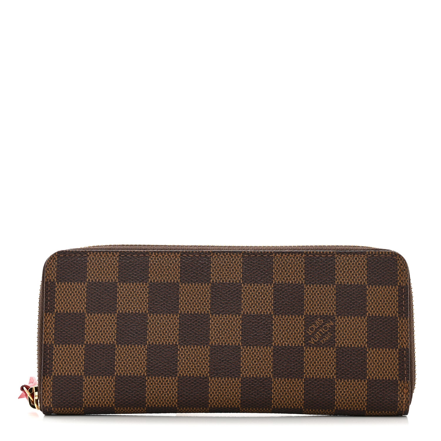 Louis Vuitton Damier Ebene Clemence Wallet Cherry 1 of 10