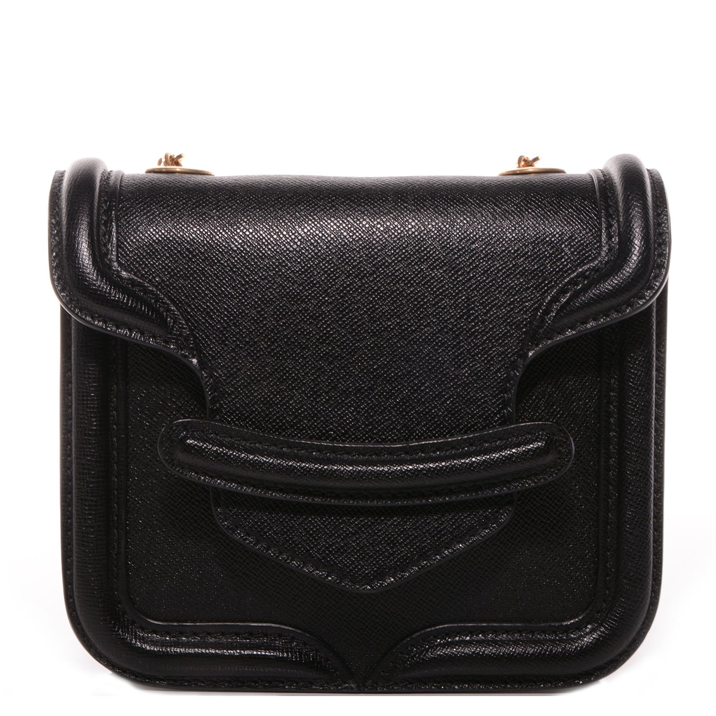 Grain Calfskin Mini Heroine Satchel Black