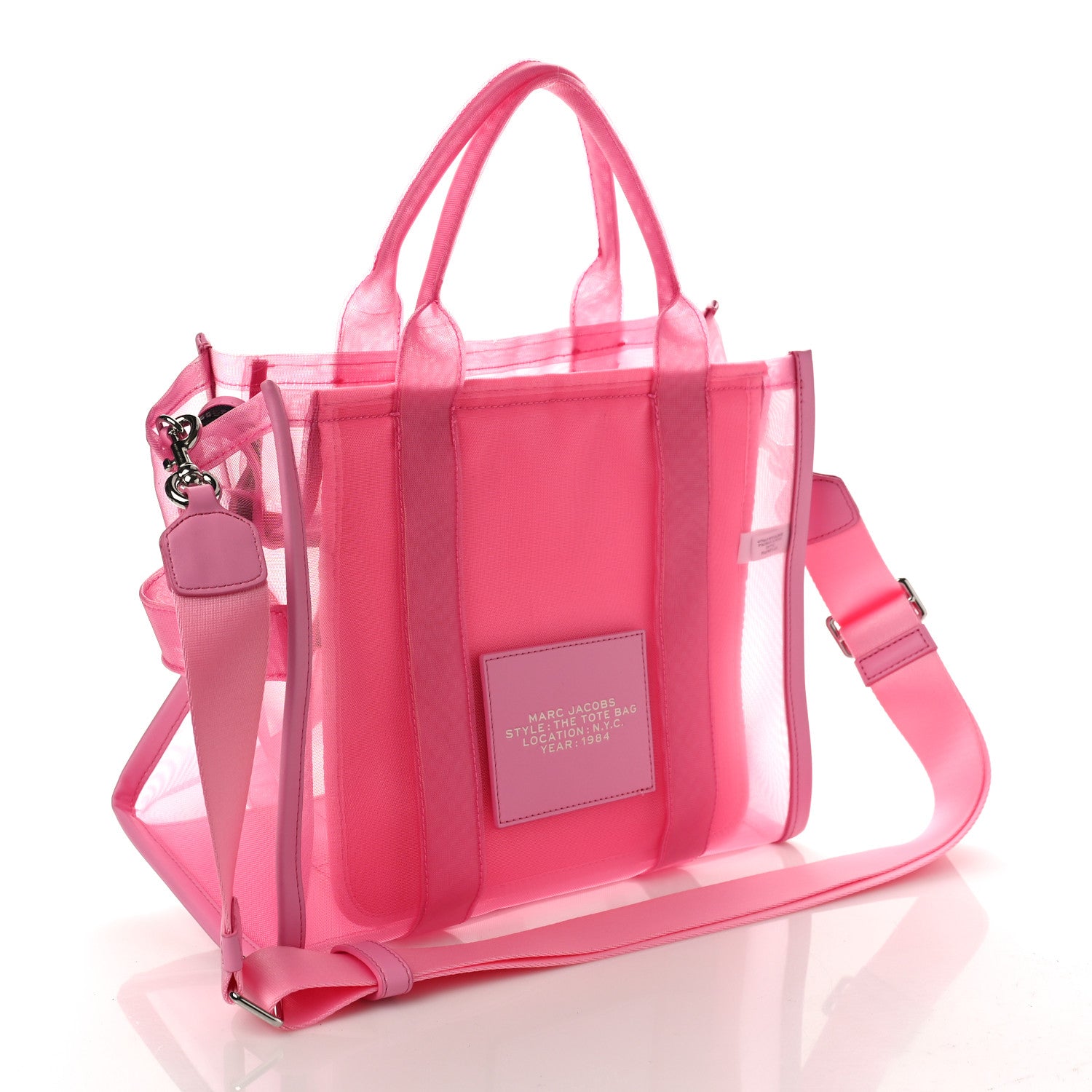 Marc Jacobs Nylon Medium The Mesh Tote Bag Pink 3 of 8