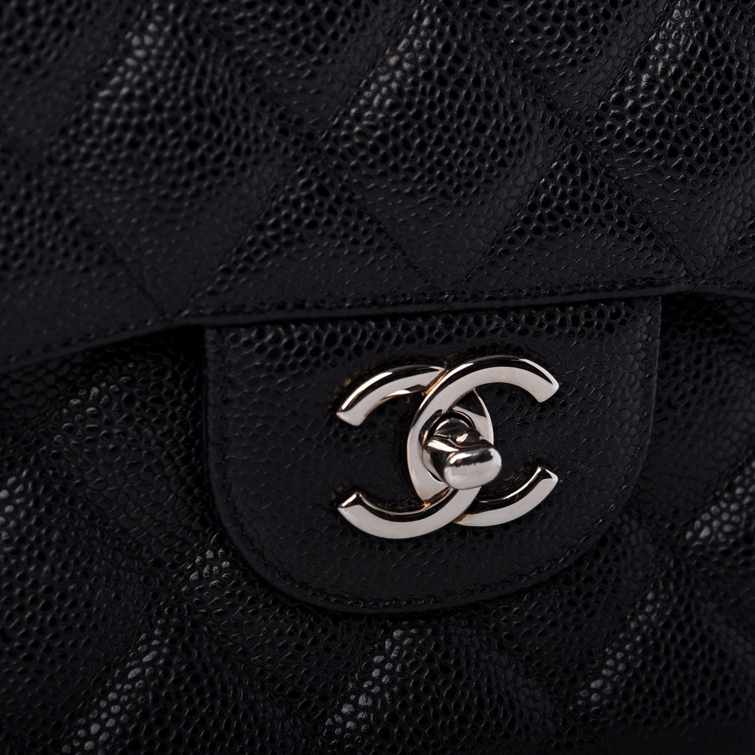 Chanel Caviar Quilted Jumbo Double Flap Black 11 of 11