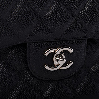 Chanel Caviar Quilted Jumbo Double Flap Black 11 of 11