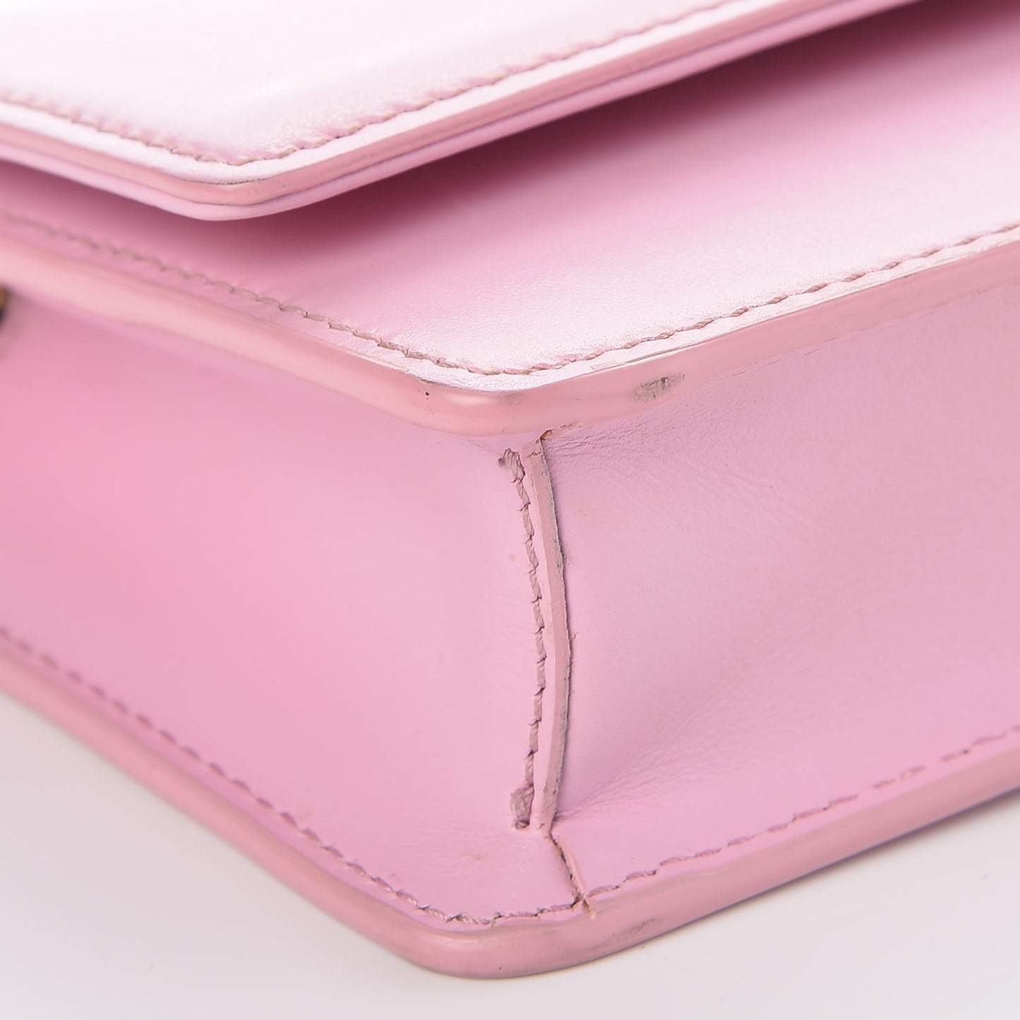 Smooth Calfskin Palazzo Chain Evening Bag Pink