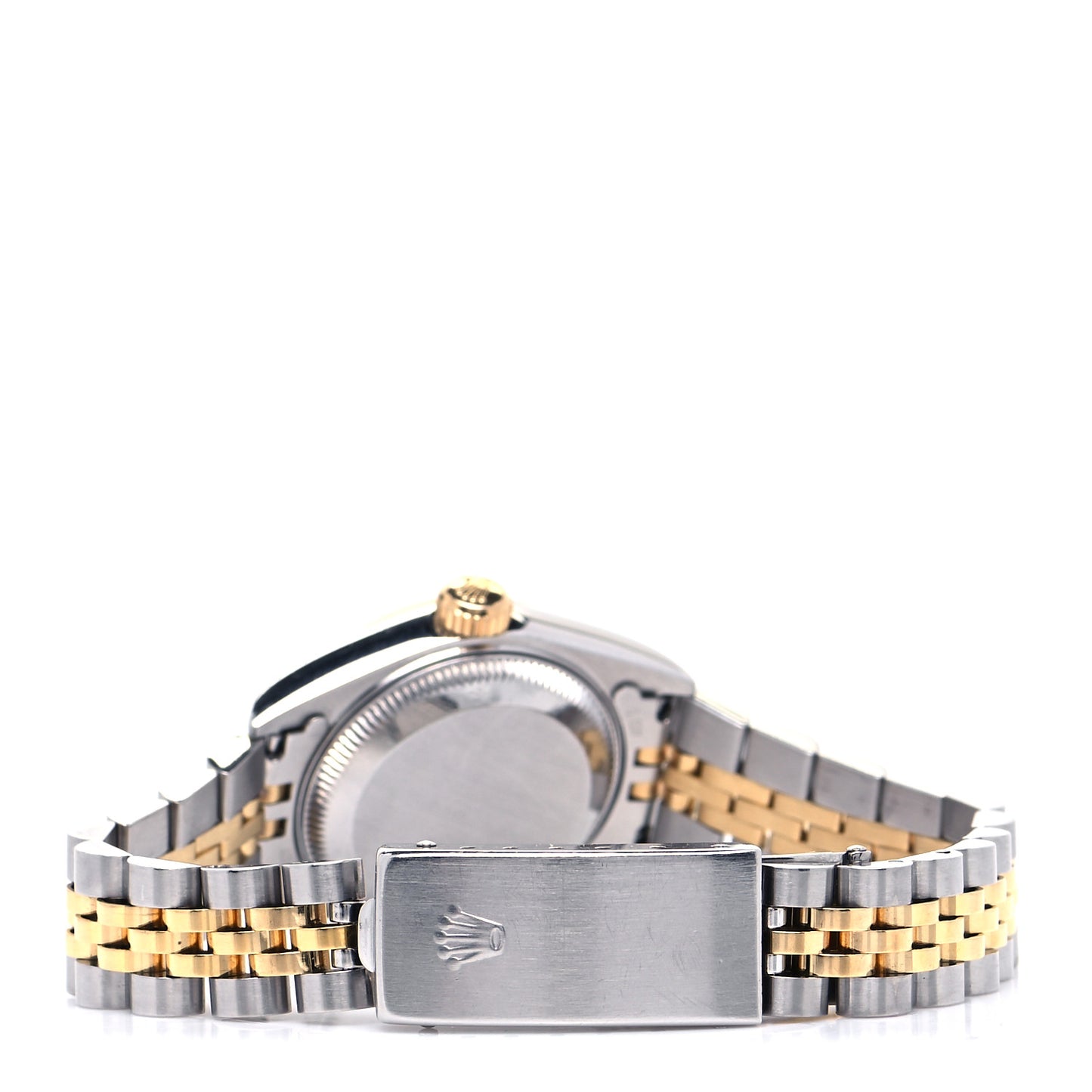 Stainless Steel 18K Yellow Gold Diamond 26mm Oyster Perpetual Datejust Watch Red Gradient 79173