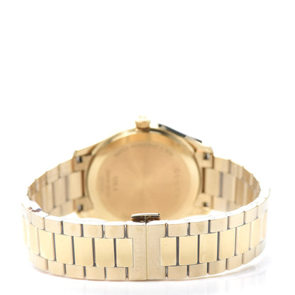 Gucci Stainless Steel 38mm G-Timeless Diamante Quartz Watch Gold 3 of 6