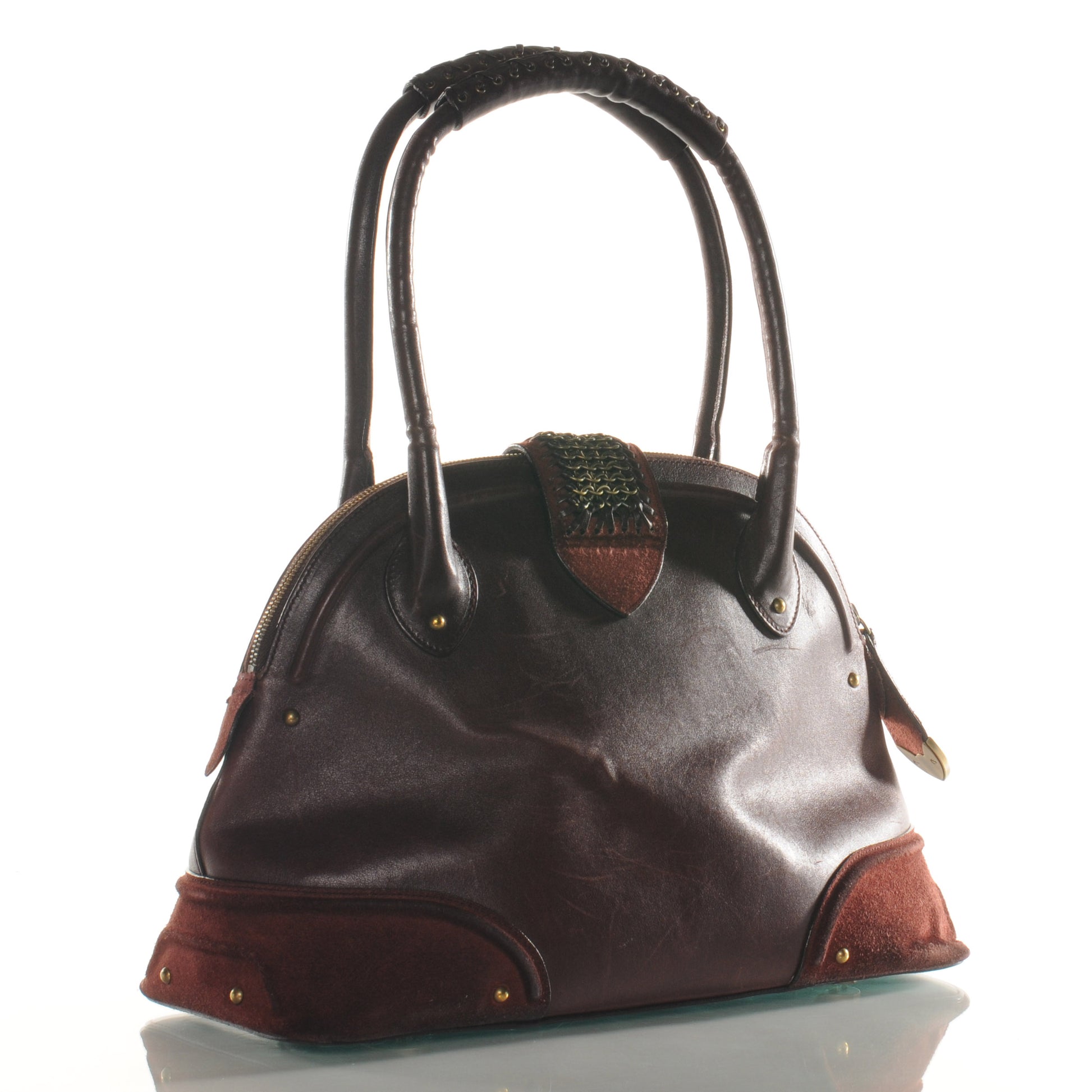 Christian Dior Nubuck Jeanne Bugatti Bag 3 of 8