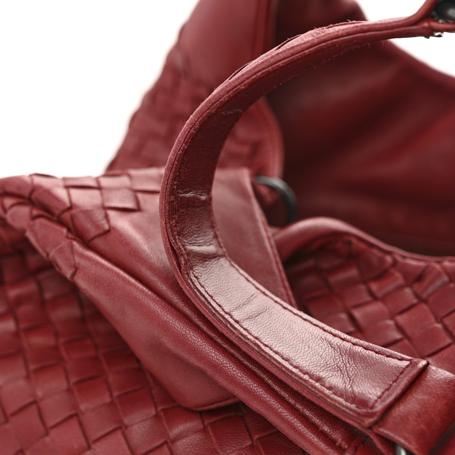 Bottega Veneta Nappa Intrecciato Medium Campana Hobo Red 14 of 14
