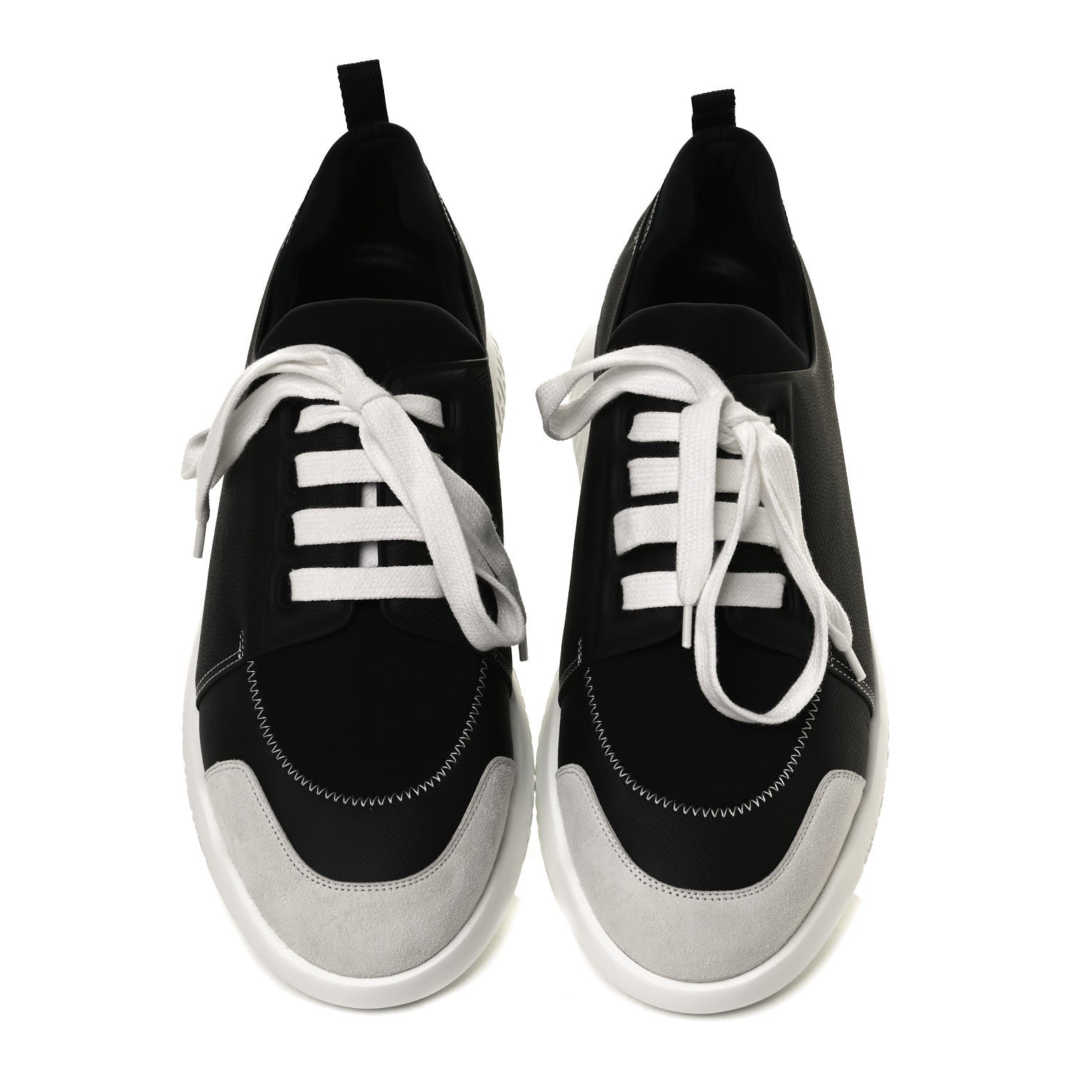 Hermes Epsom Technical Canvas Vitesse Sneakers 43.5 Black 5 of 10