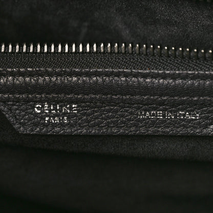 Celine Drummed Calfskin Mini Luggage Black 6 of 13