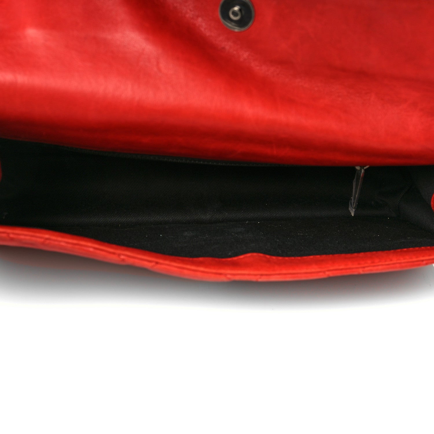 Chanel Washed Lambskin Jumbo Take Away Flap Red 5 of 13