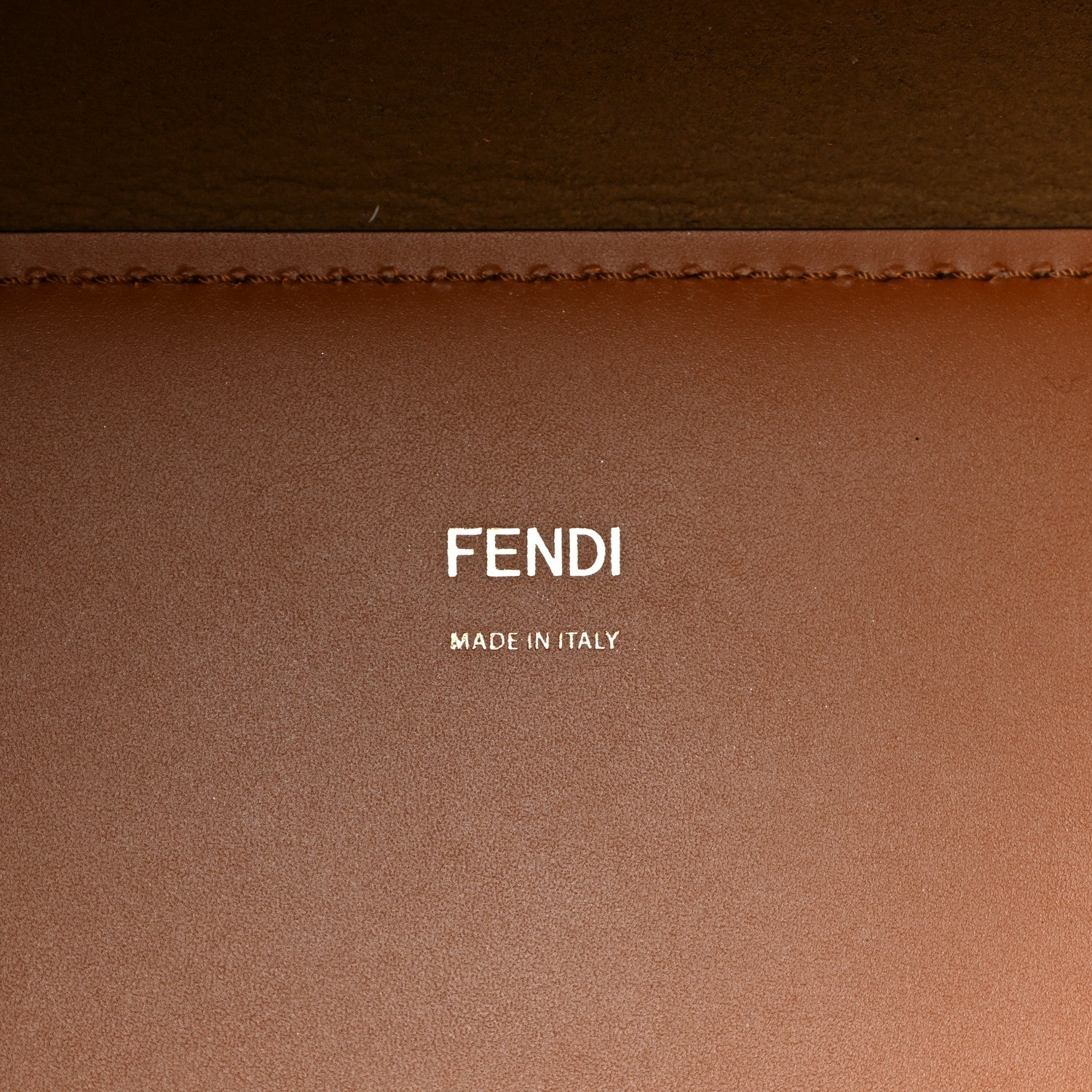 Fendi Vitello King Plexiglass Medium Fendi Sunshine Shopper Tote Cuoio 6 of 12