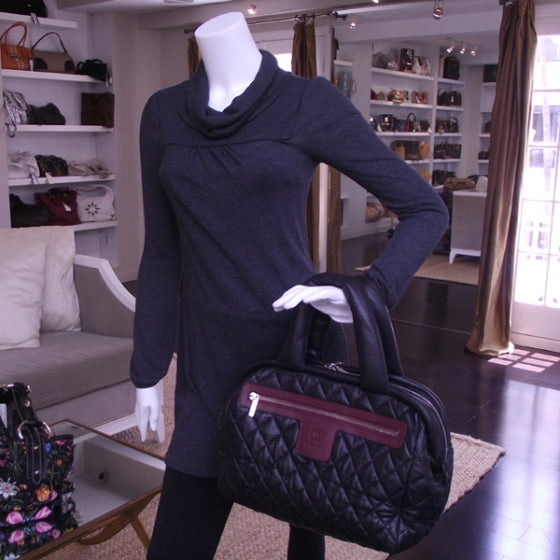 Chanel Lambskin Coco Cocoon Bowler Black 2 of 12