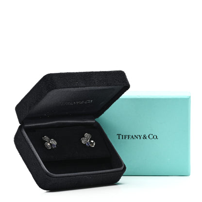Tiffany Platinum Diamond Tanzanite Paper Flowers Earrings 6 of 6