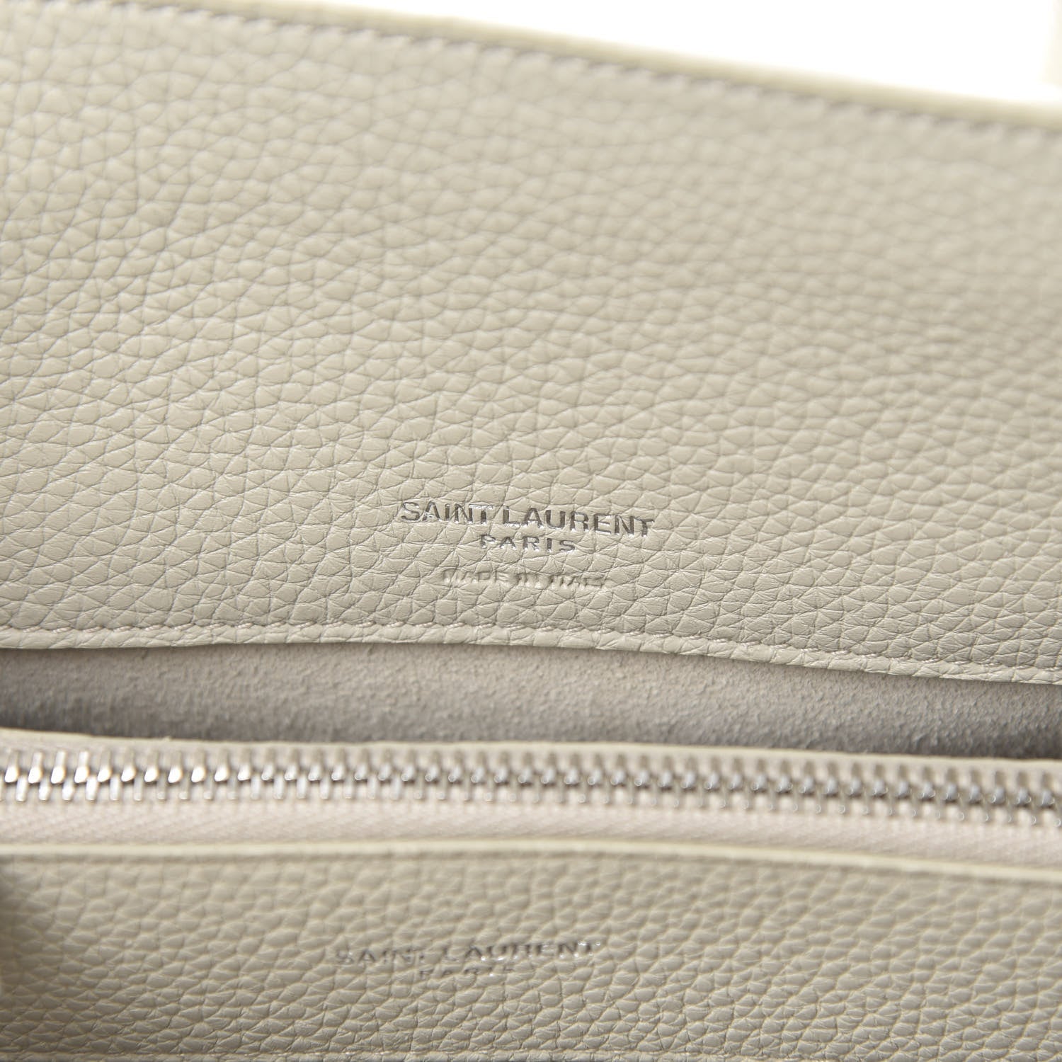 Saint Laurent Grained Calfskin Baby Sac De Jour Souple Ivory 6 of 13