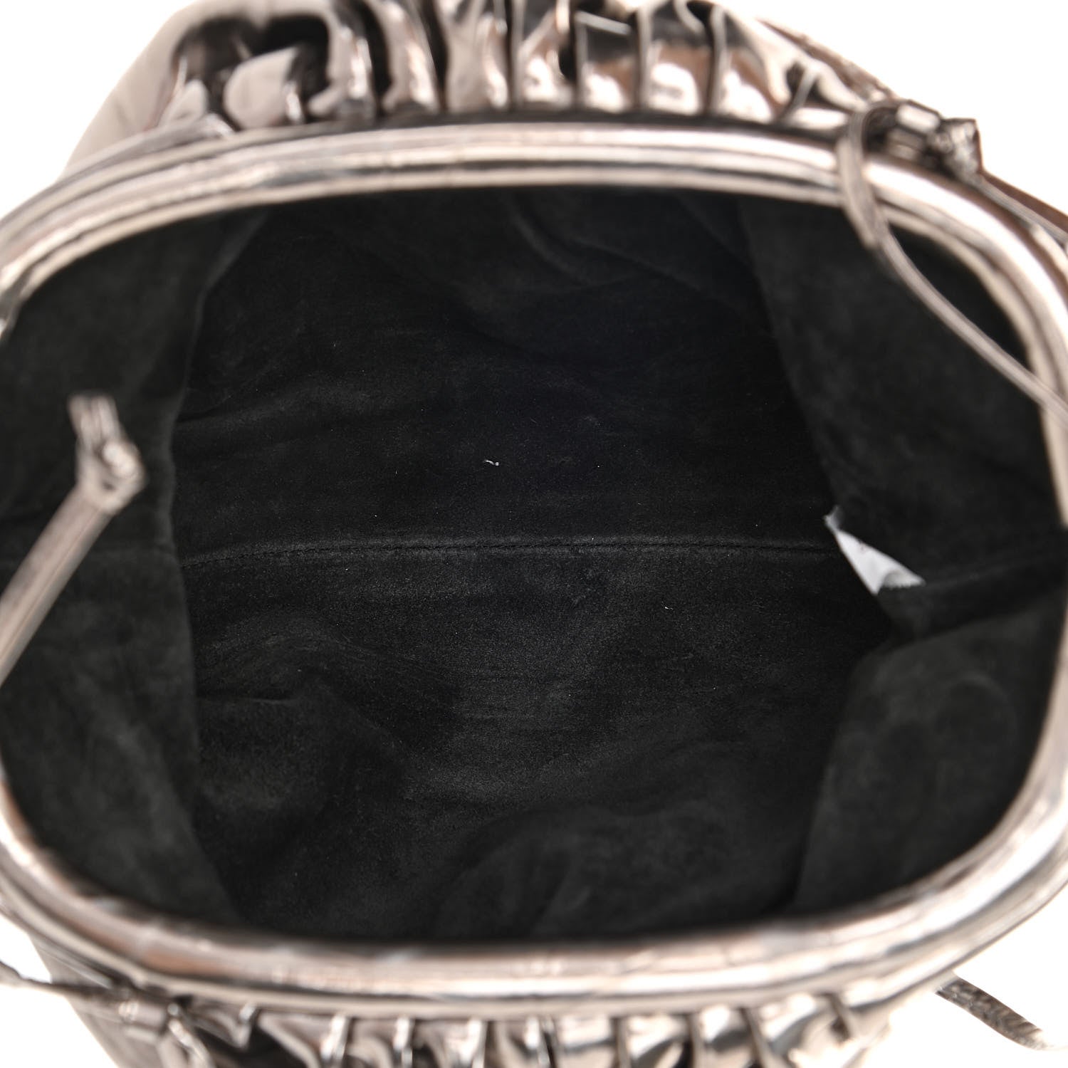 Bottega Veneta Metallic Crushed Calfskin The Mini Pouch Anchor 5 of 11