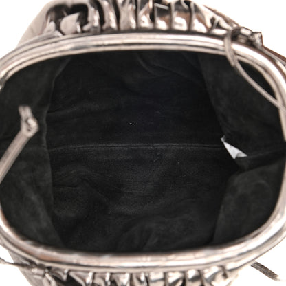 Bottega Veneta Metallic Crushed Calfskin The Mini Pouch Anchor 5 of 11