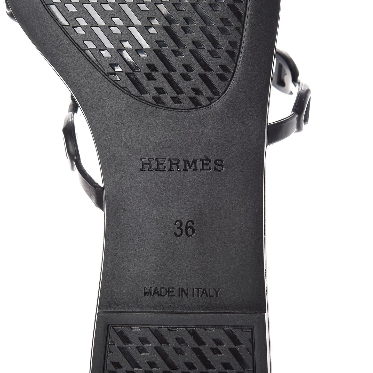 Rubber Chaine d'Ancre Rivage Sandals 36 Black