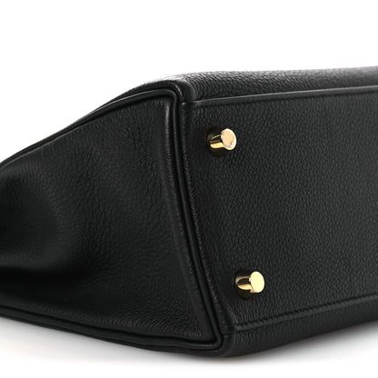 Hermes Togo Kelly Retourne 25 Black 8 of 12